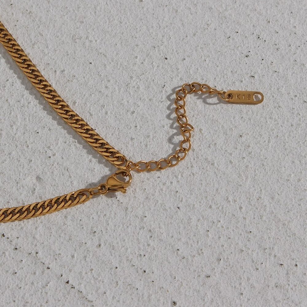 PVD Gold Plating Thin Snake Chain Necklace - Picture 4 of 6